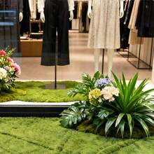 100cm*100cm Artificial Moss Carpet, Bionic Lawn, Simulated Moss Micro Landscape Decoration, Suitable For Lawn, Potted Plants, Walkway, Etc., Valentine's Day Gift - Green - View 5
