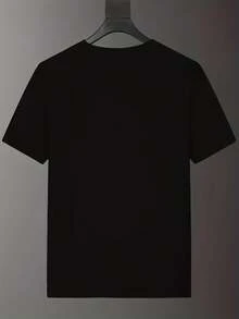 Men's Fashion T-Shirt With 2025 Print - Black - View 2