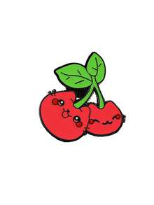 1/6pcs Cartoon Fresh Fruit Brooch, Multiple Styles Available, Small & Exquisite, Fixed Collar Anti-Exposure Decorative Pin For Backpack, Clothing, Student Daily Decoration - Multicolor - View 8