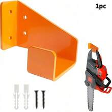 Heavy Duty Chainsaw Storage Rack, Chainsaw Wall Mount, Wall-Mounted Chainsaw Holder, Multi-Function Storage Rack, Suitable For Chainsaws, Powder Coated Iron Chainsaw Bracket, With Anchors And Screws, Garage/Workshop Storage Organizer (Suitable For Multi-Function Rack) - Orange Color - View 12