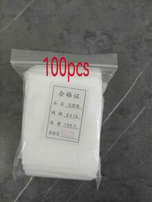 5 Out Of 100 Pieces Of Multi-Purpose Disposable Non-Woven Drawstring Tea Bags, White Filter Pouches With Drawstrings, Easy To Fill And Clean, Suitable For Coffee, Tea, Herbs, Spices, Jewelry Packaging And Gift Tying - Multicolor - View 15