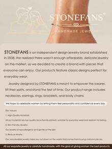 STONEFANS 1件金色極簡金屬腳鍊，海灘度假夏季配件，驕傲月女性珠寶 - 彩色 - 查看 7
