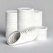 50/25 Rolls Multi-Purpose Small Double-Sided Tape - Suitable For Office, Crafts, Card Making - Essential Creative Tool, Compact And Portable, Each Roll 450cm/177inch Long (50 Rolls Include 0.5cm/0.2inch Width, 25 Rolls Include 1cm/0.39inch Width) - White - View 5