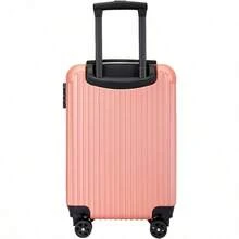 Maleta de Viaje,20 Inch Plegable,Maleta de Viaje 10 kgs con Bloqueo de Contraseña,con Ruedas Giratorias, Resistente a Los Arañazos, Agua E Impactos, para La Cabina Del Avión (Rosa) - Albaricoque - Ver 3