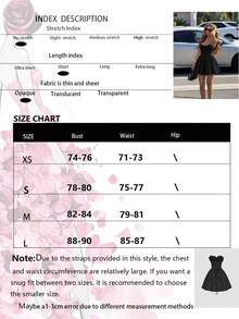 女士纯色编织A字露背系带褶皱优雅性感度假连衣裙 黑色夏季 - 黑色 - 查看 3