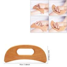Wooden Massage Tool, Full Body Massager, Hand Massager, Multi-Function Body Massage Tool For Different Body Parts, Body Relaxation Tool, Suitable For Home Use, Can Be Given As A Gift To Family, Friends, Classmates, Girlfriend - Apricot - View 7