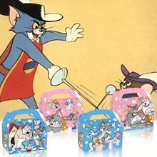 Warner Bros 12pcs/4pcs Tom And Jerry Cartoon Party Boxes, Cartoon Theme Candy Boxes, Classic Cartoon Party Gifts, Collectible Toy Gift Boxes, Birthday Party Candy Bag Fillers, Holiday Surprise Gifts.Halloween & Christmas Gifts.(Random Style) - Multicolor - View 2
