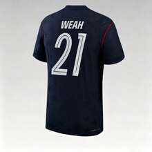 26-27 Season U.S. National Team Away Jersey In Navy Blue Color, Number 21 WEAH Fan Edition Breathable Sports Short Sleeve - 26-27 USA Away Game - NO.21 - View 1