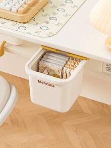 Invisible Under-Desk Hanging Storage Box, Drill-Free Adhesive Smooth Slide, Cartoon Print, Student Desk Office Desktop Stationery Small Items Invisible Drawer Storage Box - View 5
