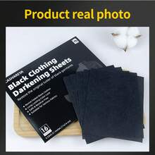 1 Box 16 Sheets, Powerful Bleach-Free Whitening Agent, Suitable For White Clothes, Suitable For White Clothes, Home Essential, Travel Portable Pack Black Clothes Dyeing Paper Black Clothing Dyeing Paper Repair Faded Clothes Deepen Color Home Commercial Portable Travel Size - Envelope Blackening Film - View 6