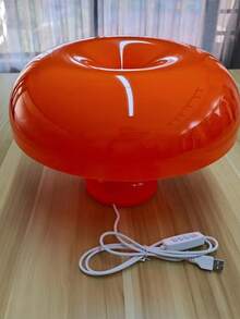 1pc PMMA Table Lamp, Modern Orange Bedside Lamp For Home - Orange - View 9