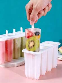 [DIY Frozen Treat Kit] Popsicle Molds With Lids Plastic Homemade Ice Pop Maker Tray DIY Frozen Treat Kit For Summer Snack Ice Cream Maker - Multicolor - View 3
