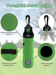 Portable Golf Ball And Tee Bag With Keychain Clip Golf Ball Holder Pouch With Tee Holder Golf Ball Carry Bag Pouch Waterproof Golf Protection Bag For Men Women Golf Enthusiasts Easy To Install And Store Storage Golf Essential Accessories - Multicolor - View 8