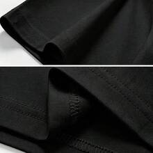 Camiseta 80% para hombre - Manga corta, cuello redondo, impresión digital, cómoda para todas las estaciones, lavable aáquina, para salidas diarias, cuello redondo, diseño circular, c - Blanco - Ver 3