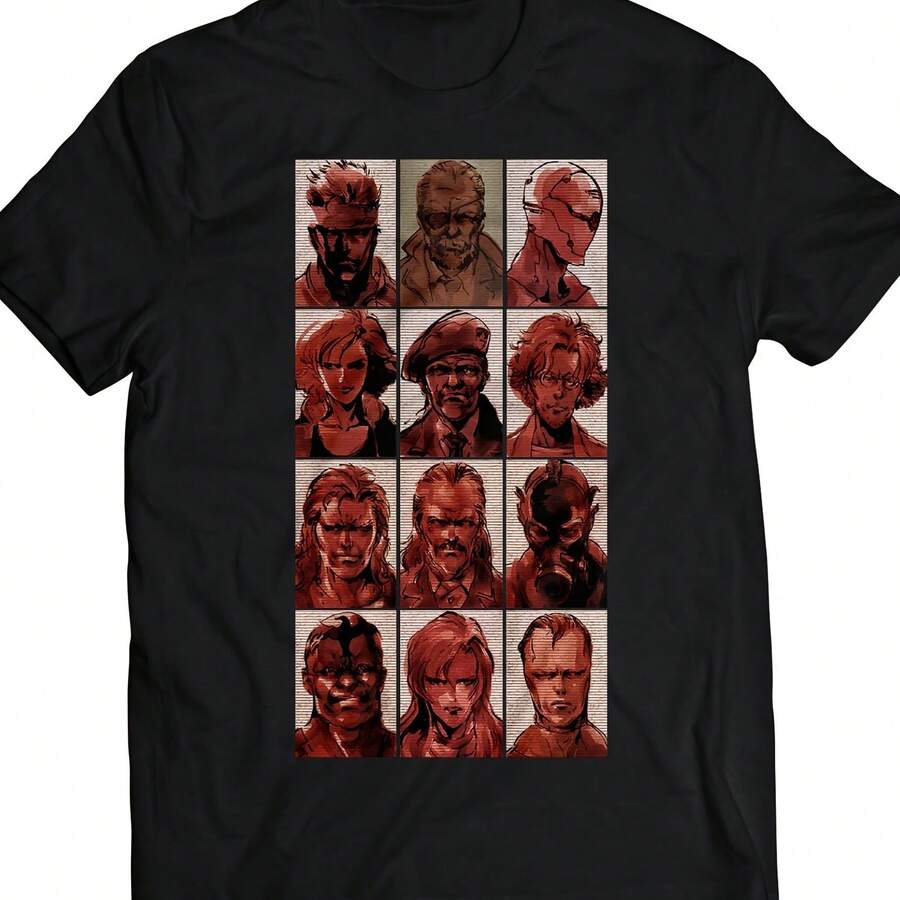 MGS Foxhound Prof.Iles Premium Unisex T-Shirt (Vector) - Black - View 1