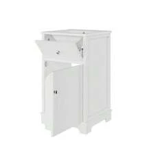 Mobile bagno in MDF, 51 x 46 x 87 cm, completamente laccato, con cassetto scorrevole e ripiani regolabili, ripiani  , gambe alte, lavabo integrato, bianco - Bianco - Visualizzare 10