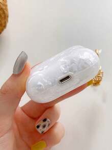 Pink Seashell Pattern Compatible Compatible With Apple Original Pro 3 Protective Case 2nd Generation For AirPods Pro 2 Earphone Protective Shell For AirPods 4 Earphone Case - White - View 3