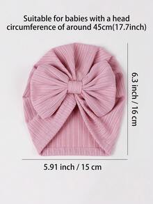 4pcs Soft Comfortable Elastic Knit Bow Headbands For Baby (0-9M) Cute Newborn Hair Accessories - Multicolor - View 4