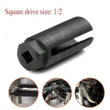 1 Universal Drive Automotive Oxygen Sensor Socket Wrench Disassembly Tool Professional Automotive Parts - Black - View 4