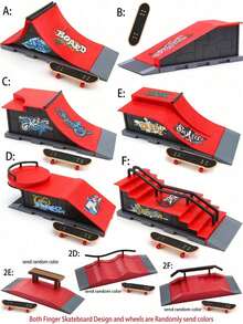 Set Taman Ramp Skateboard Mini, Aksesoris Perakitan Lintasan Half-Pipe, Perlengkapan Adegan Latihan Skateboard Profesional, Set Permainan Perakitan Olahraga Meja, Ornamen Dekorasi Rumah Natal, Hadiah Liburan Ulang Tahun yang Istimewa untuk Remaja dan Kolektor Dewasa - MultiWarna - View 2