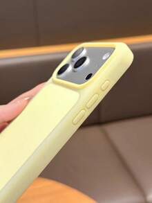 Matte Skin-Feel Jelly Soft Phone Case For IPhone 17 Pro Max 17 Pro 17 16 15 Pro Max, Ultra-Thin Liquid Silicone Shockproof Protective Back Cover - Cream Yellow - View 3