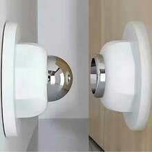 1/2/6/8pcs Ultra Strong Magnetic Silent Buffer Door Stopper, No Drilling Required, Easy Installation, Ensures Safety, Suitable For Various Types Of Doors In Home And Office, Best Christmas Gift, Black White Transparent - A - View 4