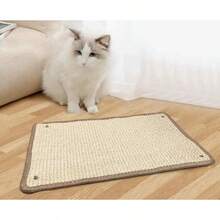 1 pieza Alfombra rascadora para gatos, Almohadilla rascadora de sisal, Protector contra rasguños para alfombras y sofás, Accesorio de muebles para mascotas, Suministros modernos para mascotas, Artículo para mascotas duradero - 30*50 cm - Ver 1