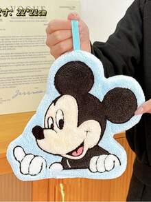 Disney 1条迪士尼2026新款米奇和鸭子图案挂式手巾，加厚款，适用于浴室和厨房 - 彩色 - 查看 1