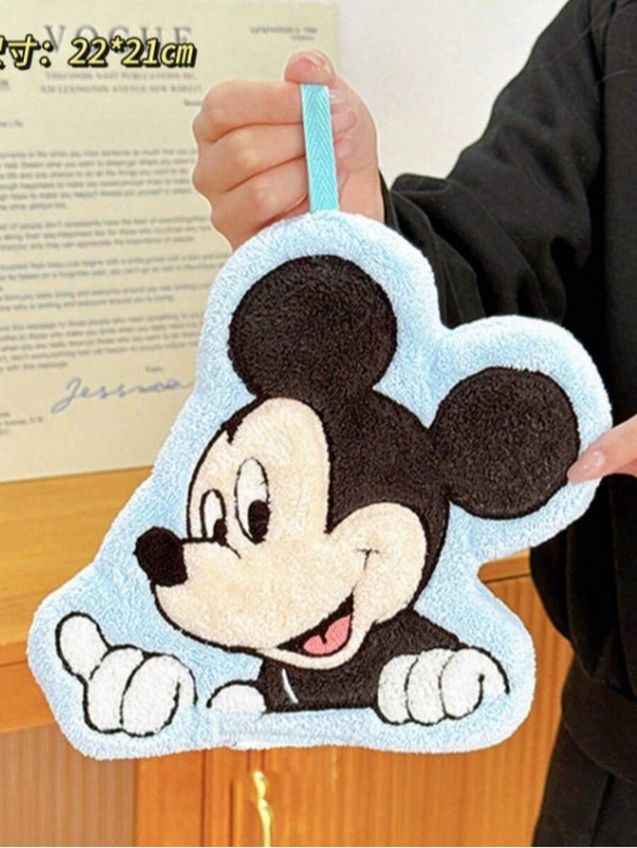 Disney 1条迪士尼2026新款米奇和鸭子图案挂式手巾,加厚款,适用于浴室和厨房 - 彩色 - 查看 1