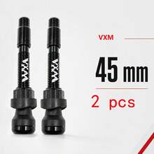 VXM 2pcs Bicycle Vacuum Tire French Valve Stems, VXM Extended Tubeless FV Valves 45/65/85 Multi-Size - Black - View 12