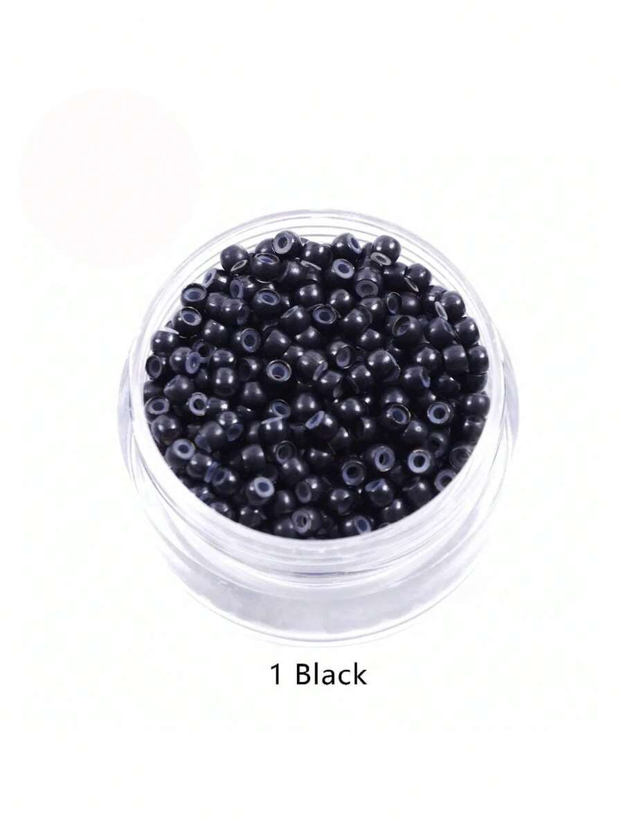 1000pcs 3.0mm Silicone Nano Rings Copper Rings With Silicone Lining Hair Beads Hair Rings, Hair Extension Tools, Halloween