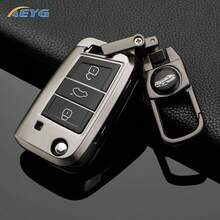 金屬灰色 TPU 鑰匙保護殼 鑰匙扣持有器 配件 外殼 適用於 VW Sko Da SEAT Golf GTl Jetta Tiguan - 大眾B款 - 查看 8