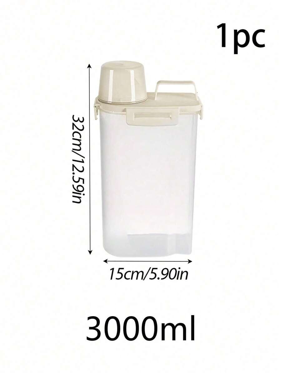 Essential Kitchen Storage, Suitable For Kitchen, Summer Beach, Food, Camping, Organization, Room Decoration, Kitchen Supplies, Food Storage Containers - 3公升 - 查看 1