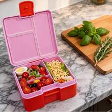 1 pieza Caja Bento Dividida a Prueba de Fugas, Contenedor Portátil para Almacenar Snacks, Caja de Almuerzo Reutilizable Caja de Snacks - Multicolor - Ver 9
