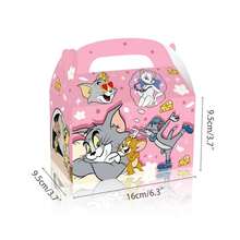 Warner Bros 12pcs/4pcs Tom And Jerry Cartoon Party Boxes, Cartoon Theme Candy Boxes, Classic Cartoon Party Gifts, Collectible Toy Gift Boxes, Birthday Party Candy Bag Fillers, Holiday Surprise Gifts.Halloween & Christmas Gifts.(Random Style) - Multicolor - View 7