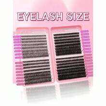 640入簇狀假睫毛，D捲度單簇睫毛 30D/40D/60D/80D，混長 8-16mm，DIY接睫毛套組，柔軟 - D - 查看 2