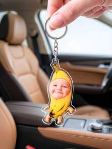 Custom Acrylic Keychains, Fun Commemorative Pendants, Perfect For Baby's Birthday, Back-To-School Season, Backpacking Trips, 1/3/5 Pieces Available. - Multicolor - View 8
