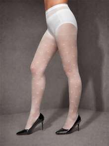 GNIM HL 1/3 Pairs 10D Ultra Sheer Black Tights High Elasticity Skinny Pantyhose Sexy Transparent Stockings For Women Daily/Party/Office All-Match Legwear - White - View 5