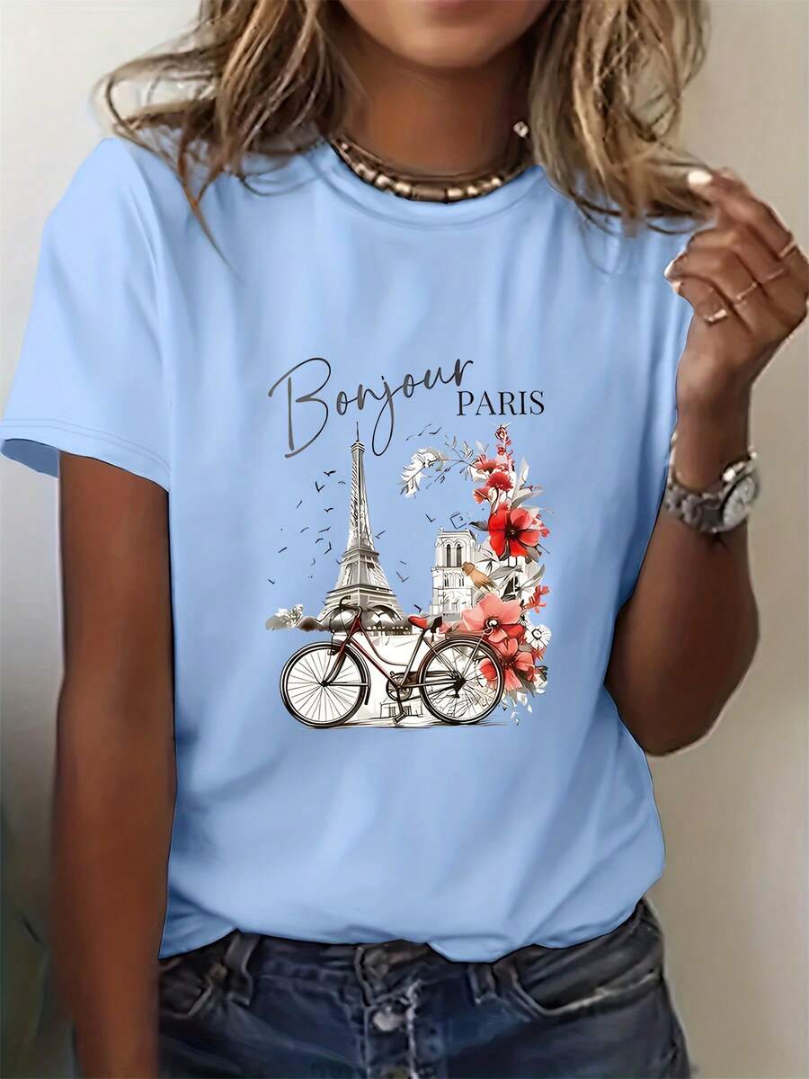 Camisetas y tops para mujer, moda para damas - Cielo azul - Ver 1