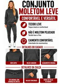 Sweatshirt, Jogger Pants And Jacket Set - Grey - View 10