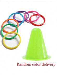 Small Animal Interactive Toss Ring Toy, Educational Rabbit Training Cone And Colorful Ring Set, Suitable For Rabbits, Hamsters, Guinea Pigs To Relieve Stress - A - View 16
