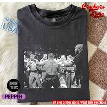 Camiseta Vintage con Gráfico de Mike Tyson, Estilo Boxeo de los 90, Camiseta - Negro - Ver 2