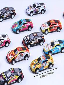 5/10/20pcs Random Toy Cars, 3-12 Years Old Children Party Gifts, Suitable For Easter, Children's Day, Christmas, Metal Racing Cars Bulk Pack (Some Colors And Styles Sent Randomly) - Multicolor - View 4