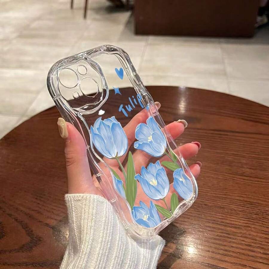 1 Pieza Protector para Celular de TPU Suave . Diseño Ondulado Estilo Crema . Compatible con iPhone 17/16/15/14/13/12/11 /x/pro/pro max . Protección de Cámara . Antigolpes y Cómodo al Tacto - NYBL-TM-MXNYBLK107 - Ver 1