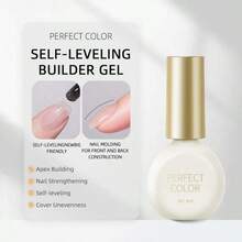 PERFECT COLOR Gel Constructor Autonivelante Cristalino – Curado Rápido, Extensiones de Uñas Suaves, Uso Profesional & Doméstico, Gel UV LED Removible 8ml - transparente - Ver 11