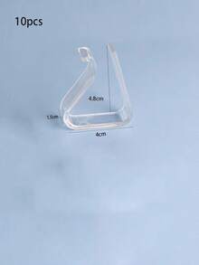 10pcs/1pack Transparent Non-Slip Tablecloth Clips .Home Tablecloth Non-Slip Fixing Clips .Suitable For Wedding Party And Family Dinner Tablecloth Fixing Clips Kitchen And Restaurant Hotel Essential Tools - Multicolor - View 11