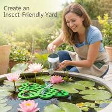 1pc Green, Yellow, Purple, Blue Bee-Shaped Insect Waterer, Floating Bee Drinking Station For Garden Water Surface, Bee Insect Waterer, Suitable For Bees, Butterflies, Dragonflies And Other Insects To Rest And Drink - Insect Water Bottle - View 5