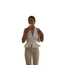 Women's Blouse With Ruffles And Bow, New Spring-Summer 2026 Model, Available In Stock - White - View 6