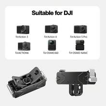 適用於 DJ Osmo 360 / Action 5 Pro/4/3 雙爪磁吸金屬快拆底座支架 DJ Action 6 擴充轉接頭 金屬材質含 1/4" 轉接配件 - 查看 9