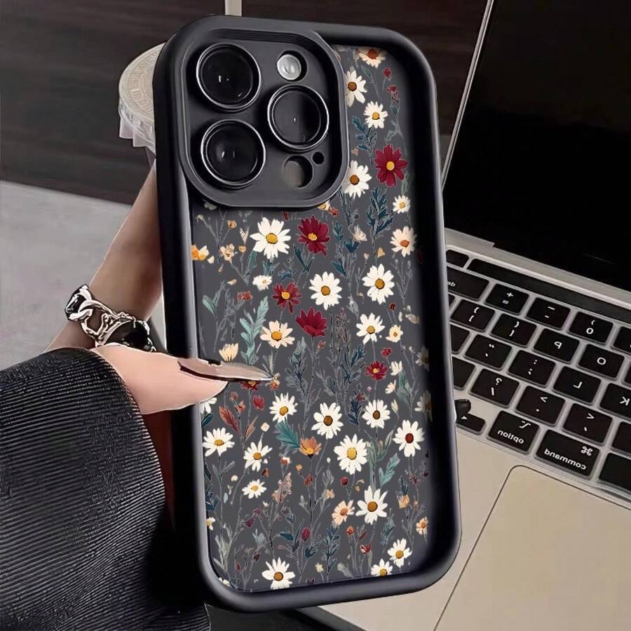 Funda para Teléfono - Funda de Silicona de Moda para Samsung y 17 Air 16 15 14 13 12 11 Pro Max Plus X XS Max 16E, Antigolpes, Suave, Regalo para Niñas y Niños, Funda de Lujo de Alta Calidad, Funda de Color Sólido, Nueva Funda Popular en . - Negro - Ver 1